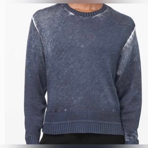 Lululemon Hazy Day Sweater Shadow Blue Size Medium